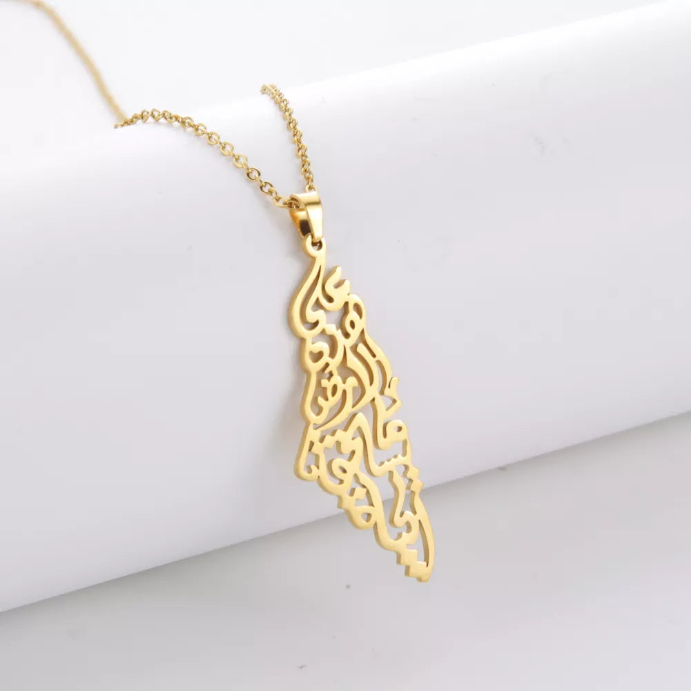 Palestine Map Pendant