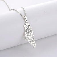 Palestine Map Pendant